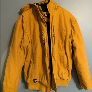 Men's Mustard Hooded Jacket